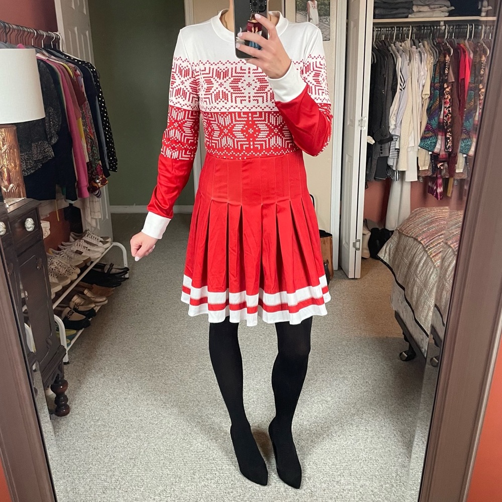 NWOT CBR Vintage Varsity Red Dress Size Small